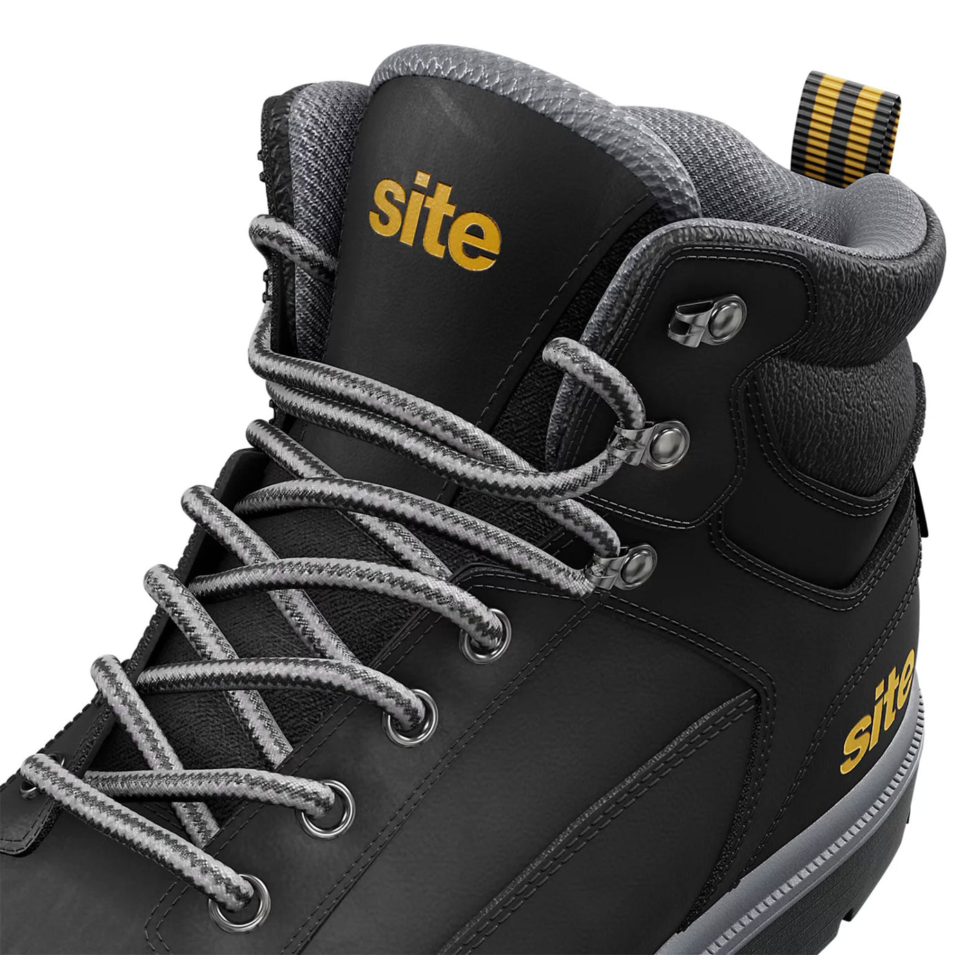 Site Safety Boots Mens Standard Fit Black Steel Toe Work Shoes Size 11 Marble2.0 - Image 6