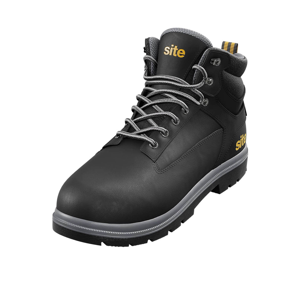 Site Safety Boots Black S1P Steel Toe Oil Resistant Size 9 Marble 2.0 - Image 1