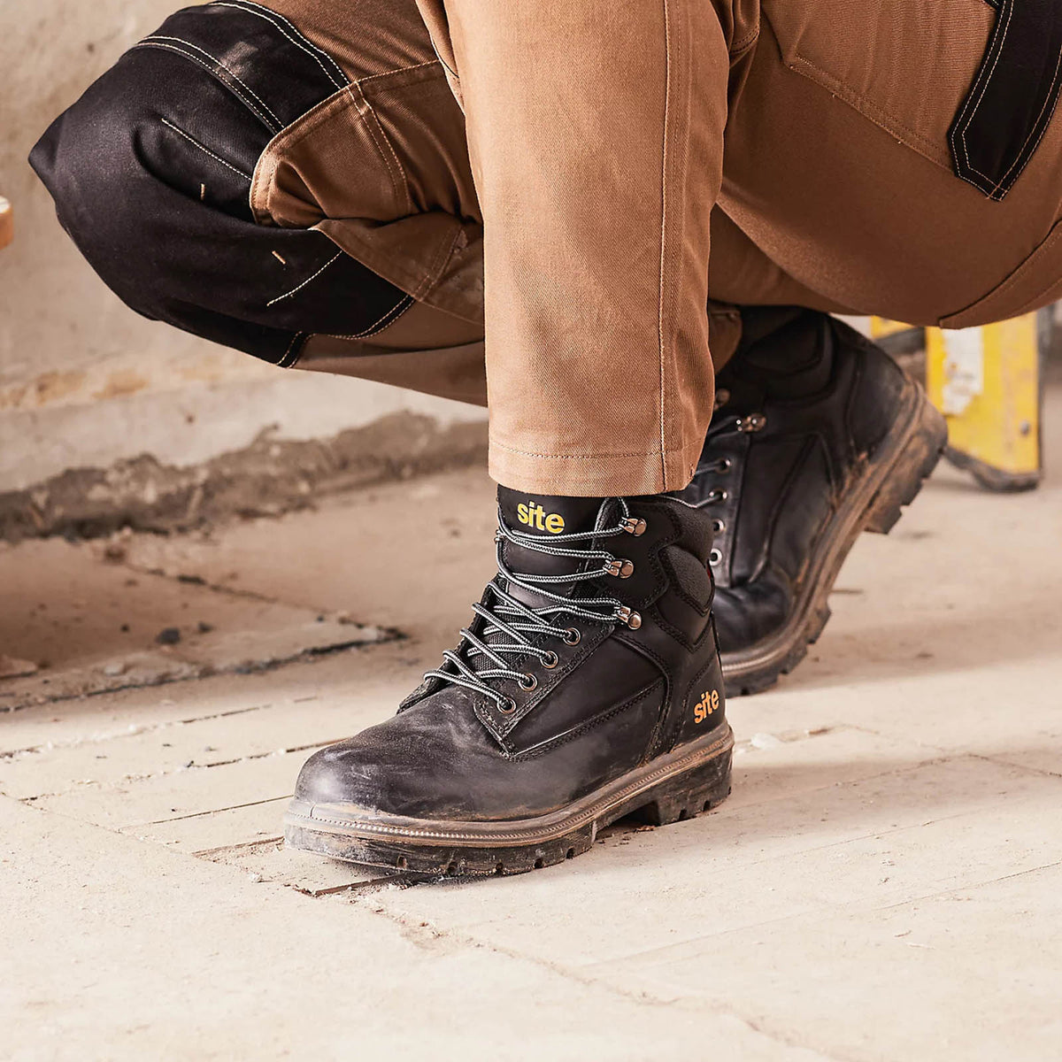 Site Marble 2.0 Safety Boots Black Steel Toe Work Footwear Shoes Size 9 - Image 7