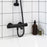 Shower Mixer Tap Black Matt Thermostatic Exposed Valve Bathroom Modern Faucet - Image 2