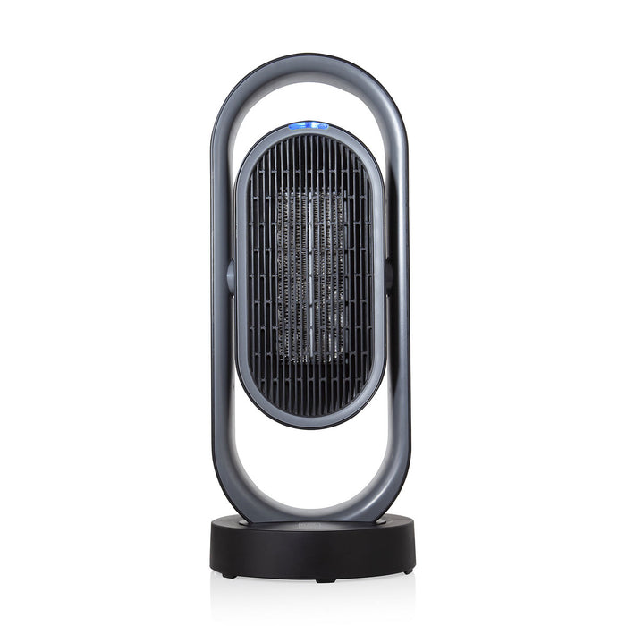 Tower Fan Heater Electric Black Ceramic Timer Portable Oscillating Remote 1.8kW - Image 1