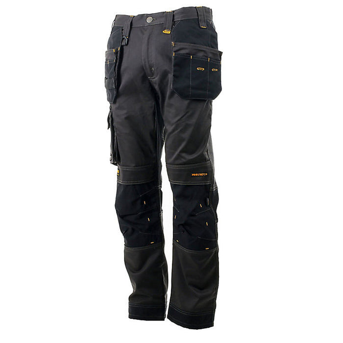 DeWalt Work Trousers Chester 38 Black Grey Unisex Holster Pockets W38" L31" - Image 3