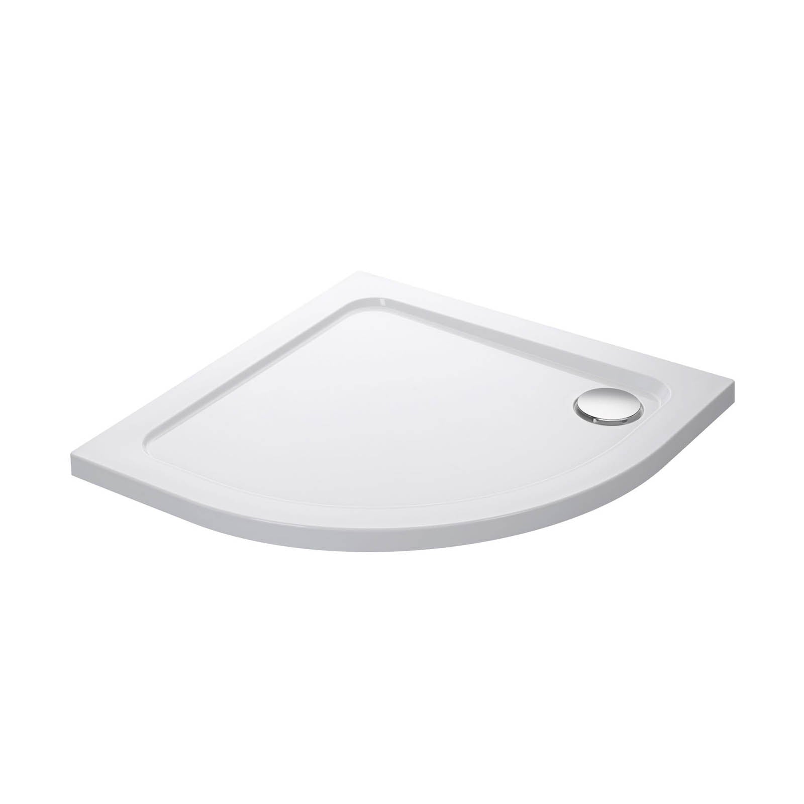 Mira Flight Low Gloss White Quadrant Universal Shower tray (L)900mm (W)900mm (H) 40mm - Image 1