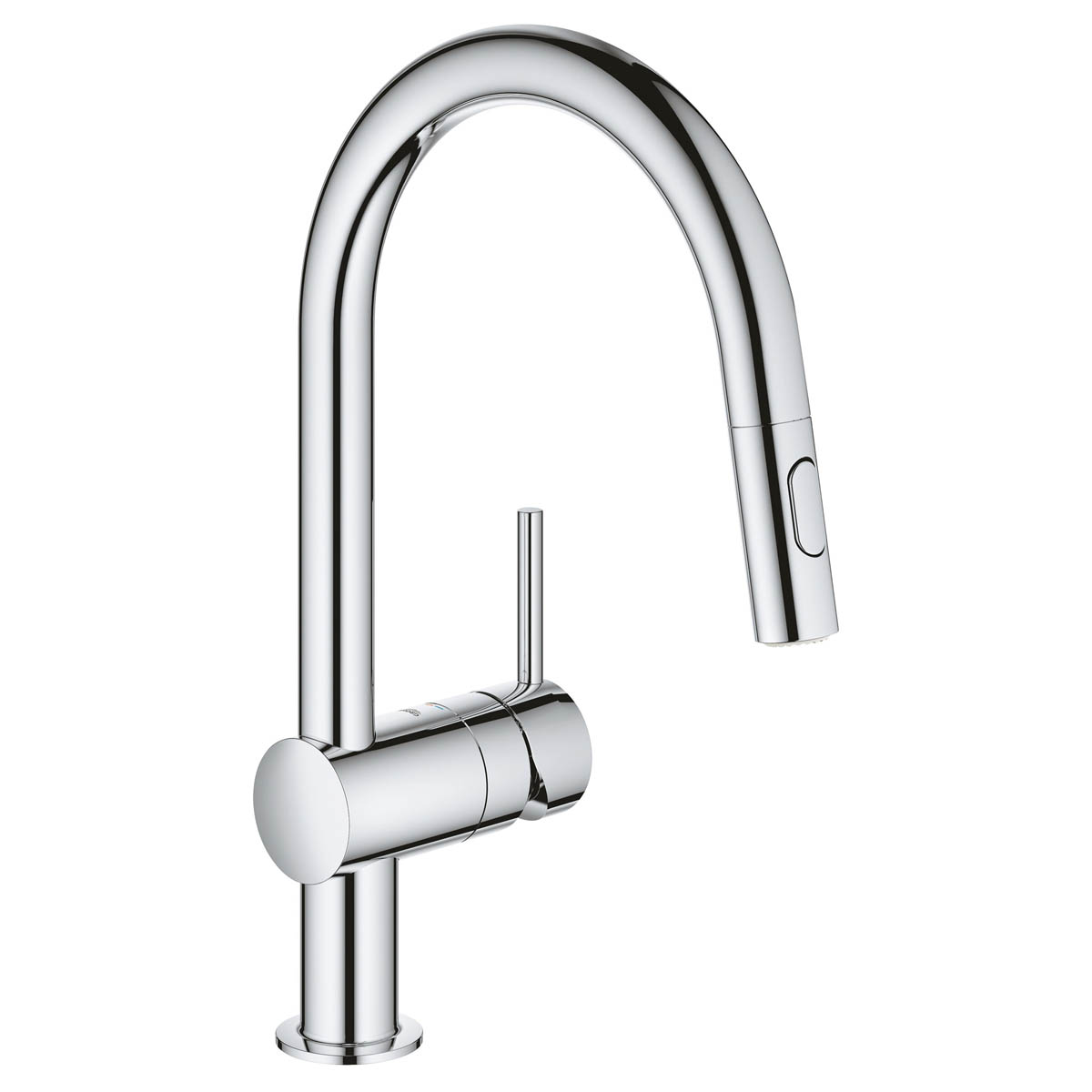 Grohe Kitchen Tap Mono Mixer Pull Out Chrome Single Lever Brass Modern Faucet - Image 1