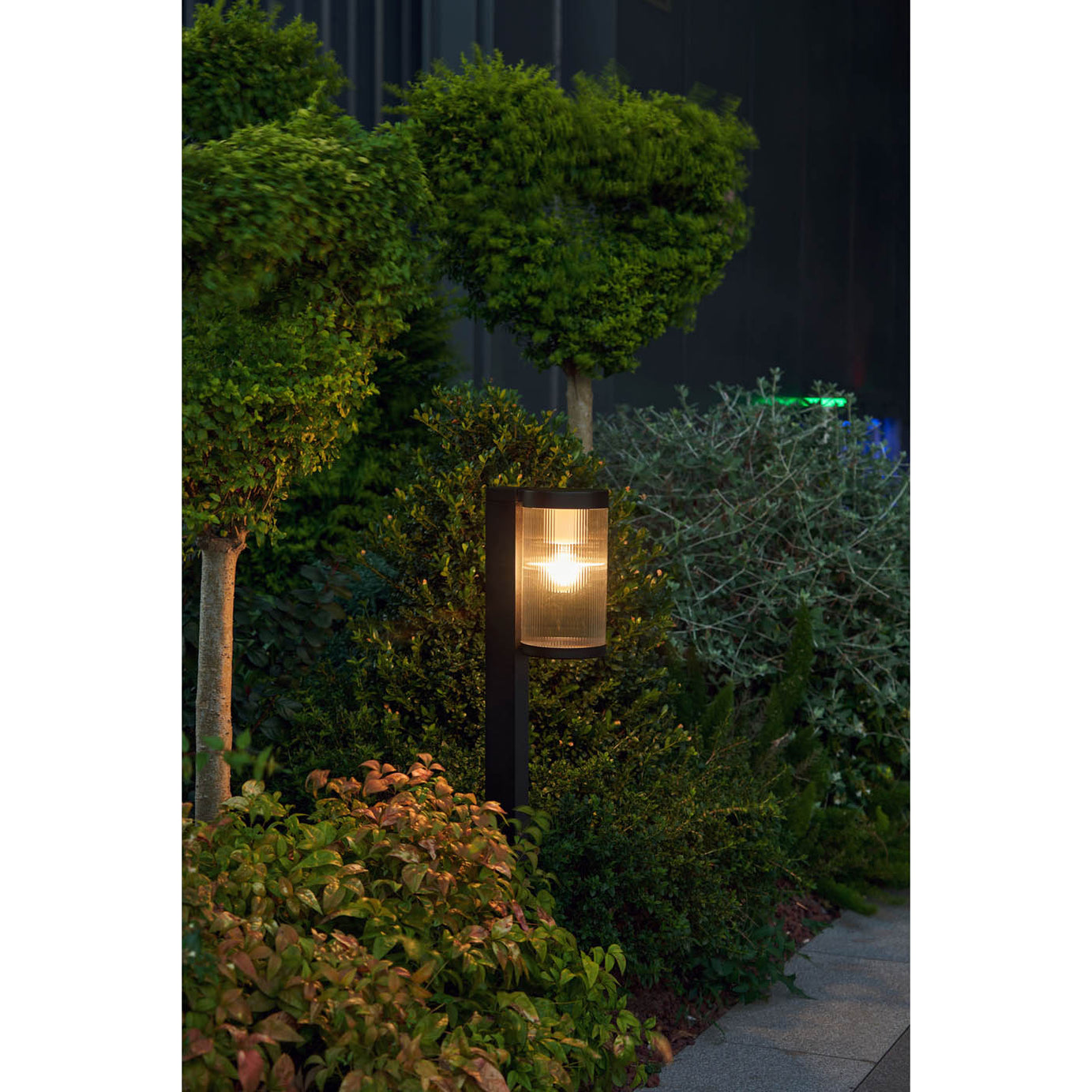 Outdoor Post Light 1 Lamp Aluminium Plastic Sleek Black Garden Path (H)800mm - Image 6