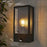 Wall Light Lantern Outdoor Garden Porch Matt Black PIR Motion Sensor Metal IP44 - Image 2