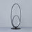 Table Lamp Integrated LED Warm White Oval Spiral Polished Metal Matt Black - Image 4