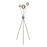 LED Floor Lamp Tripod 3 Way Multi Arm Globe Shades Satin Nickel Effect 1.47cm - Image 1