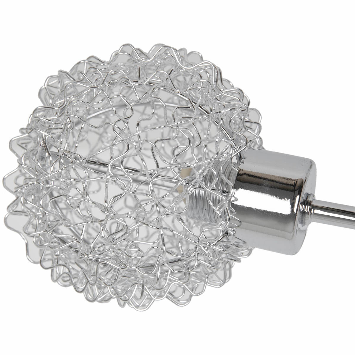 GoodHome LED Ceiling light 5 Lamp Phaidros Plate Metal Chrome - Image 5