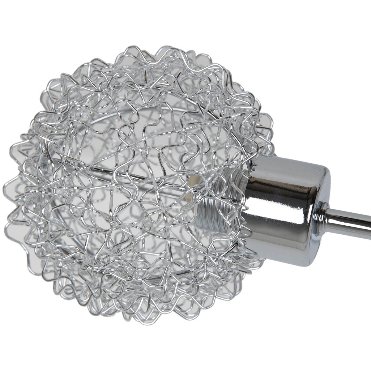 GoodHome LED Ceiling light 5 Lamp Phaidros Plate Metal Chrome - Image 6