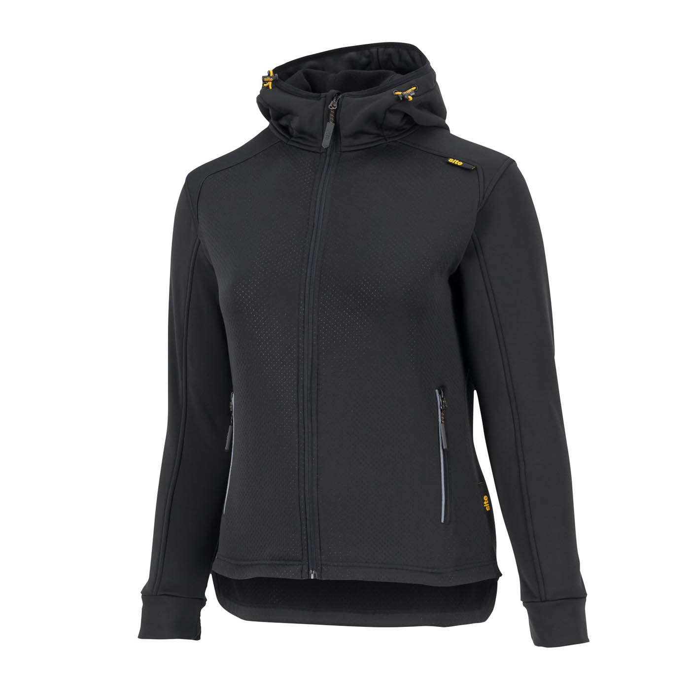 Site Hooded Sweatshirt Jacket Women's Black Regular Fit Full Zip X Large Size 16 - Image 1
