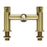 Bath Filler Tap Satin Brass Effect Deck-Mounted Manual Double Lever Modern - Image 2