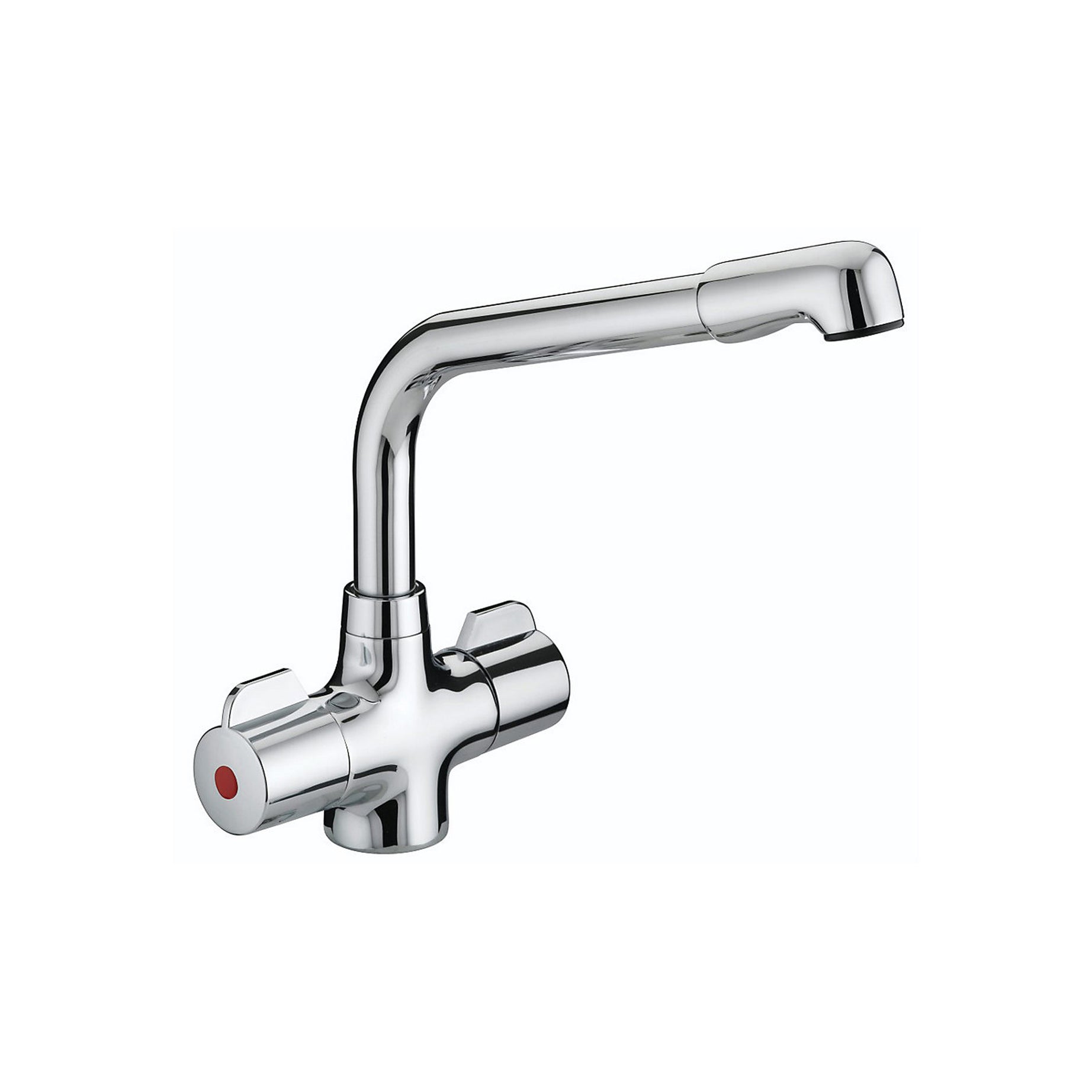 Bristan Kitchen Mixer Tap Swivel Brass Chrome Effect Durable Contemporary - Image 1