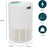 Air Purifier Smart Home White Freestanding Compact Quite HEPA Filter App Control - Image 3