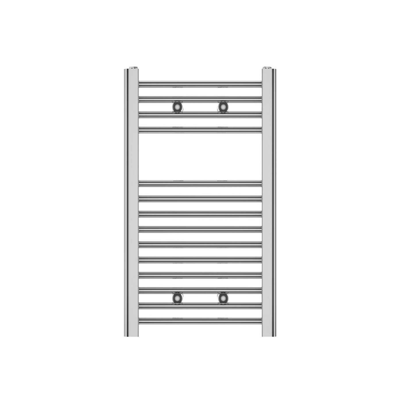 Flomasta Towel Rail Radiator Flat Chrome Effect Vertical 563BTU (W)400x(H)700mm - Image 3
