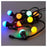 LED String Lights Multicoloured Outdoor Garden Fairy Party Festive 10 Bulbs - Image 3