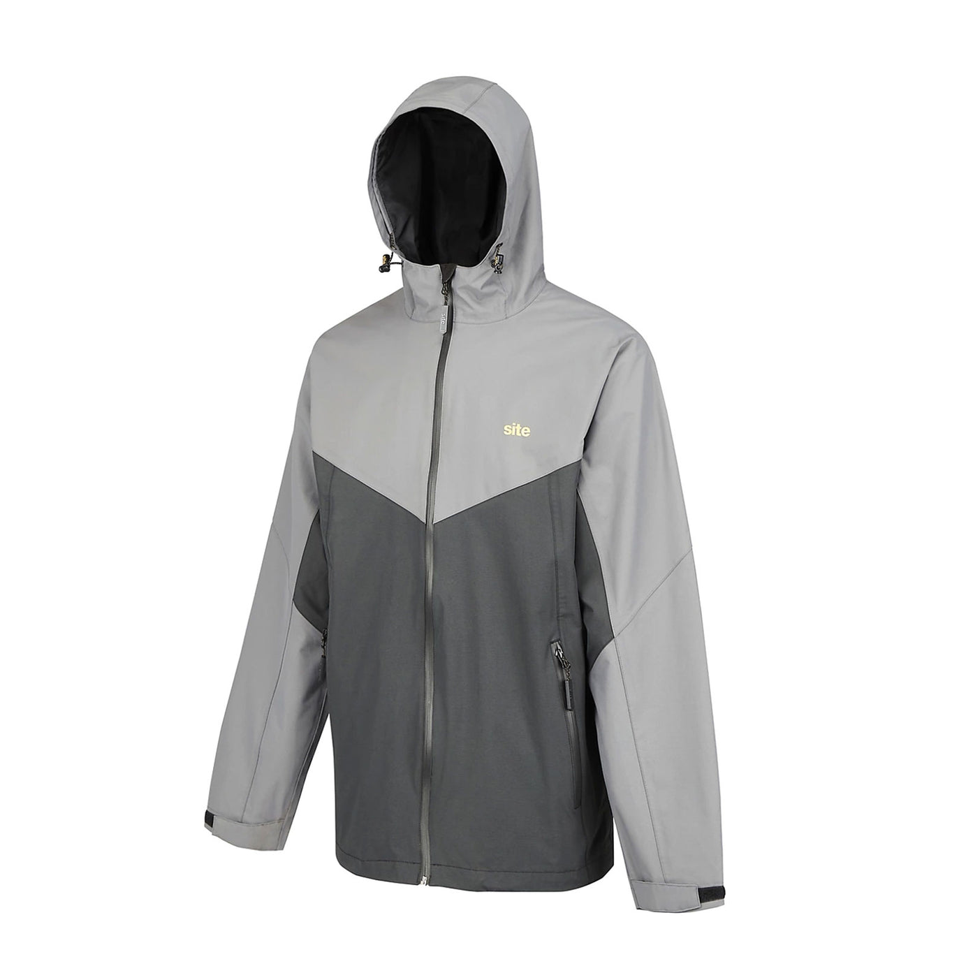 Site Messner Work Jacket Black Grey XL Full Zip Heavy Duty Trade Jacket - Image 2