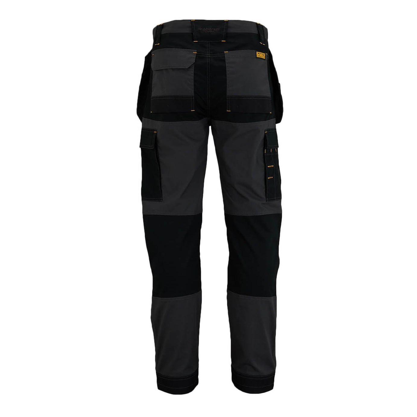 DeWalt Mens Trousers 9 Pocket Grey Black Slim Fit Comfortable W36" L31" - Image 2