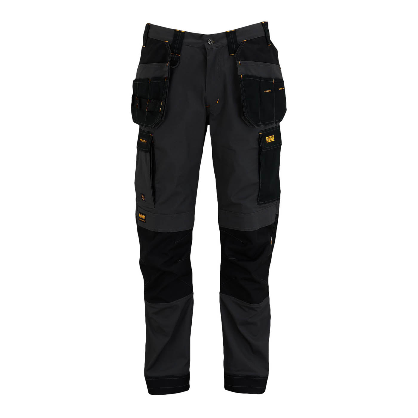 DeWalt Work Trousers Men's Slim Fit Grey Black Multi Pockets Cargo W38 L31 - Image 1
