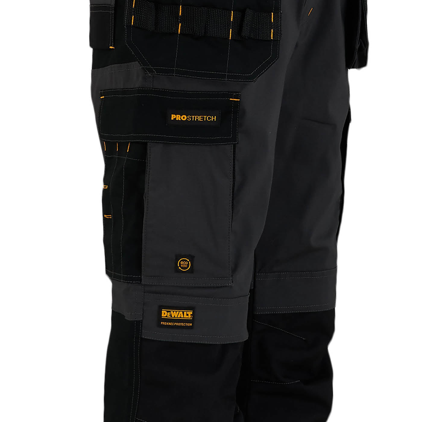 DeWalt Work Trousers Men's Slim Fit Grey Black Multi Pockets Cargo W38 L31 - Image 4