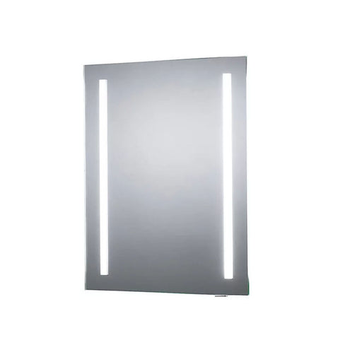 Rectangular LED Bathroom Mirror Battery Operated Illuminated (H)500mm (W)390mm - Image 1