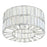 Ceiling Light 3 Way Crystal Beads Facetted Shade Elegant Modern Metal Chrome - Image 5