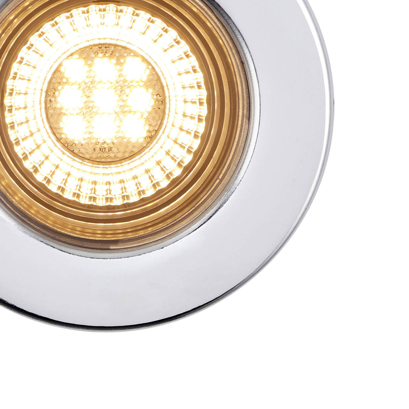LED Downlight Chrome Fixed Fire Rated Warm White 450lm Dimmable Indoor Pack Of 6 - Image 4