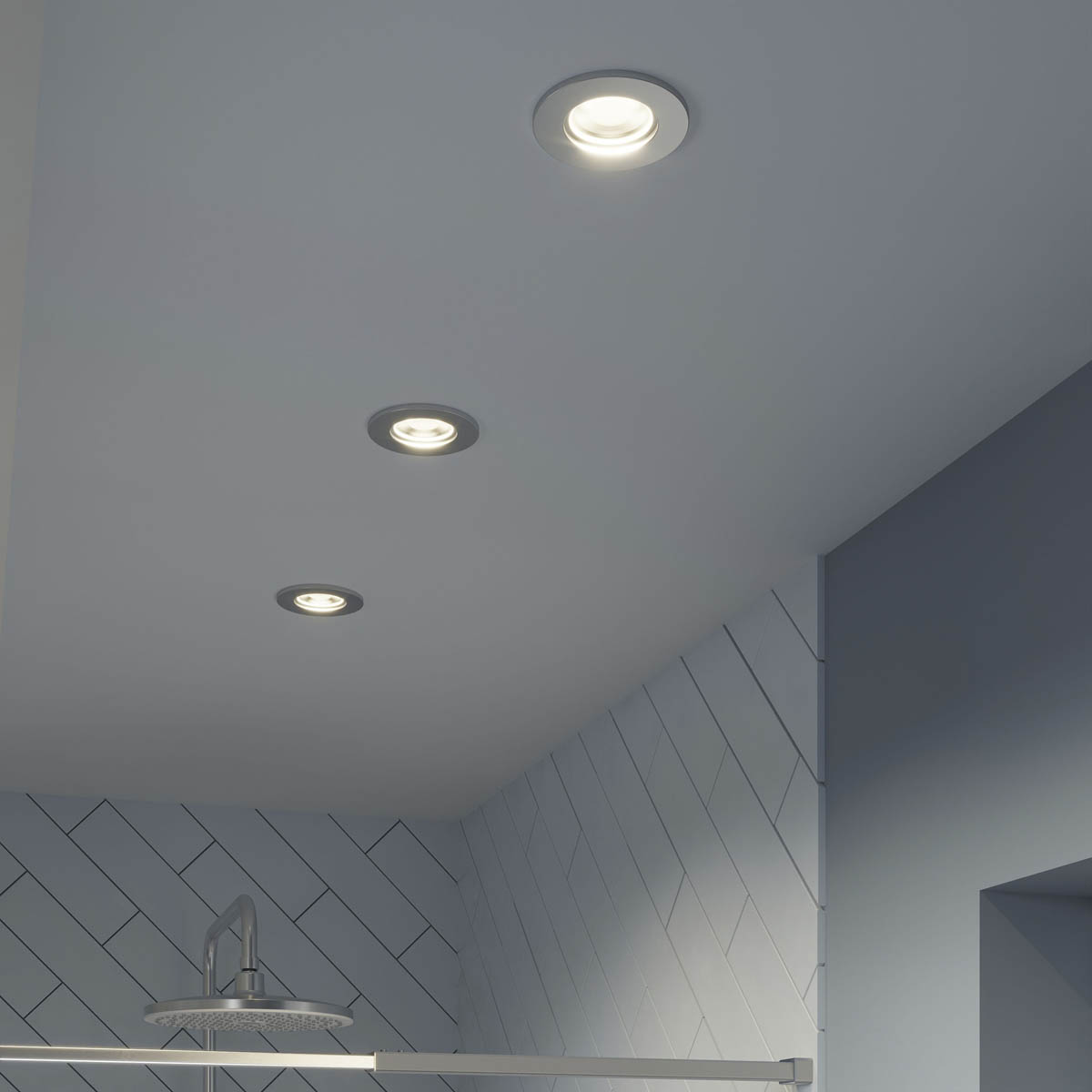 LED Downlight Matt White Fixed Warm White Fire Rated IP65 Dimmable 6W Pack Of 10 - Image 2