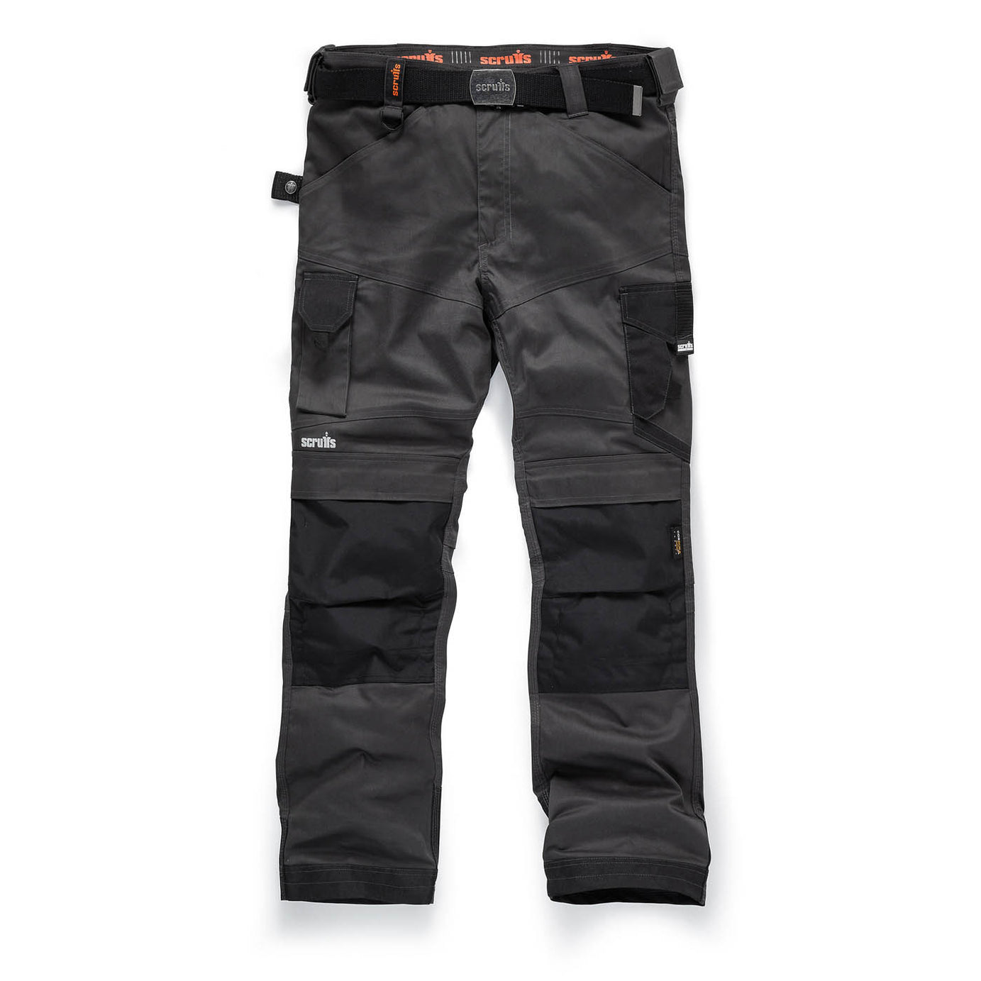 Scruffs Work Trousers Men's Slim Fit Grey Multi Pockets Stretch Cargo W34 L32 - Image 1