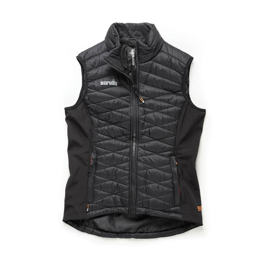 Scruffs Bodywarmer Womens Slim Fit Black Gilet Full Zip Lightweight Size 6 - Image 1