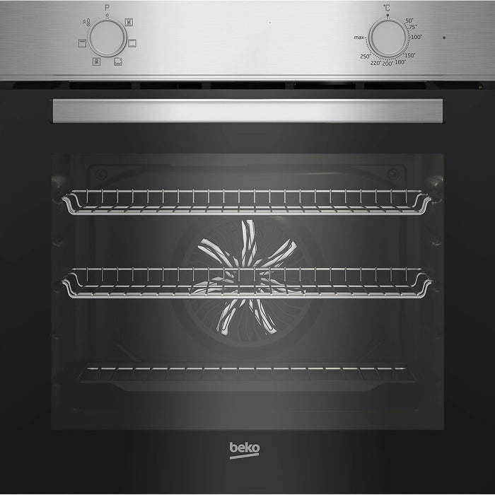 Beko Oven & Gas Hob Pack Built-In Multifunction 4 Burner Stainless Steel 66L - Image 3