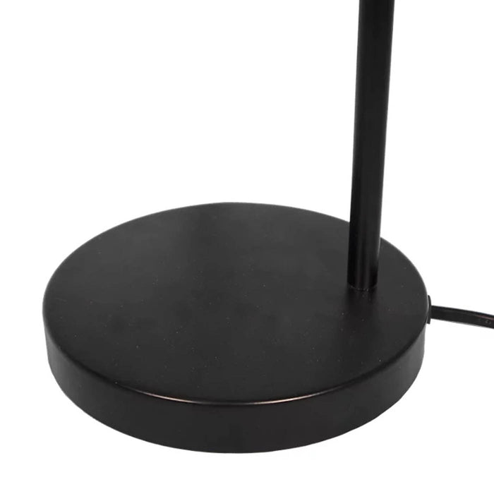 Table Lamp Black Natural Wood Look Eco Halogen Energy Saving Modern Compact - Image 5
