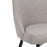 Chair Dining Grey Padded Seat Wood Metal Legs Rectangular Kitchen Pack of 2 - Image 5