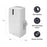 Air Conditioner Portable Cooler Heater Dehumidifier Remote Control White 3 Speed - Image 6