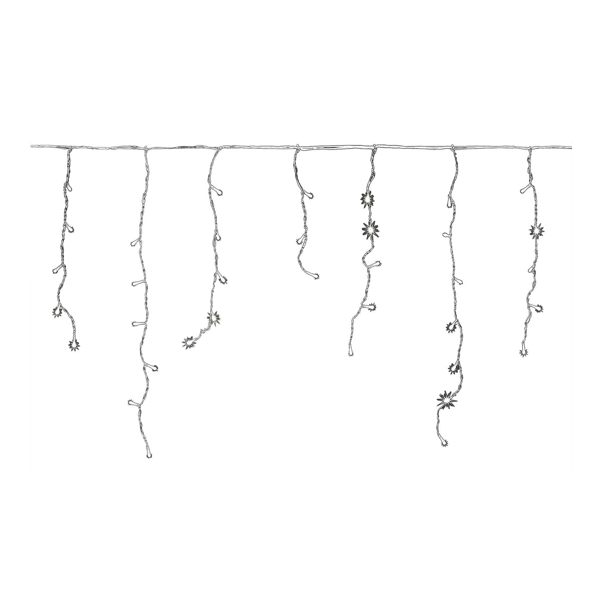 Christmas Icicle String Light Ice White 8 Functions Water Resistant 17.8m - Image 3