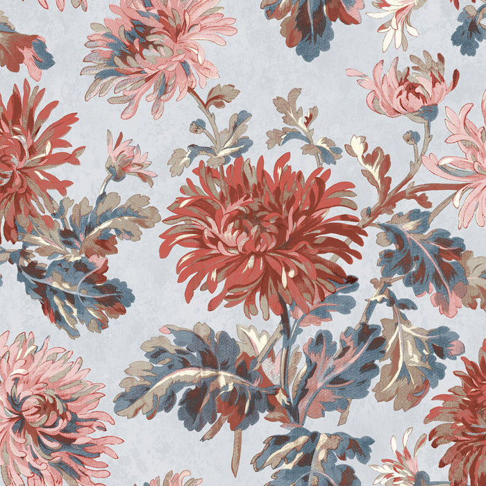 Laura Ashley Wallpaper Roll Crimson Floral Smooth Matt Patterned Elegant 5.2m² - Image 1