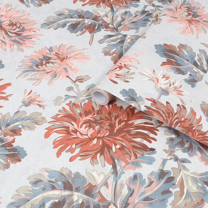 Laura Ashley Wallpaper Roll Crimson Floral Smooth Matt Patterned Elegant 5.2m² - Image 3