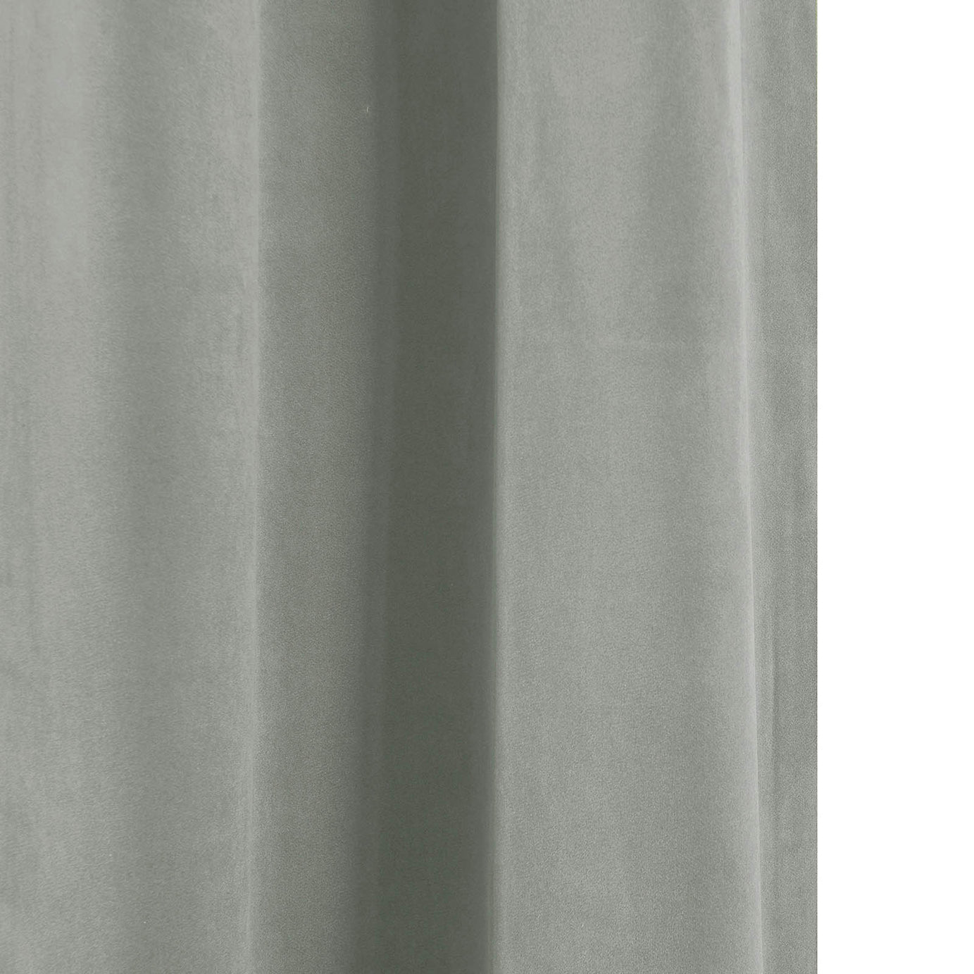 Eyelet Curtain Grey Velvet Lined Ready Made Plain Ring Top Pair W167xL183cm - Image 6