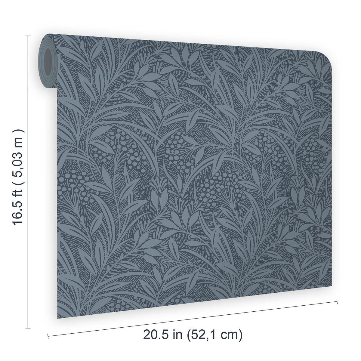 Laura Ashley Wallpaper Matt Barley Leaf Dusky Seaspray Smooth Washable 5.2m² - Image 2