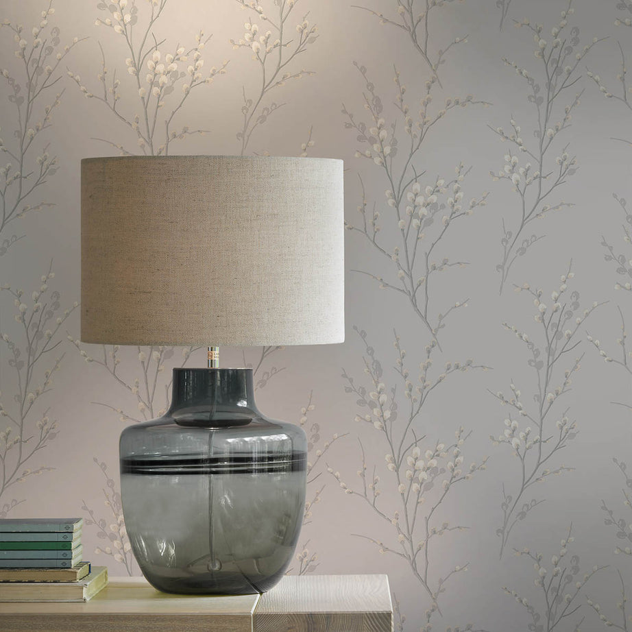 Laura Ashley Wallpaper Matt Dove Grey Willow Floral Smooth Washable 5.2m² - Image 4