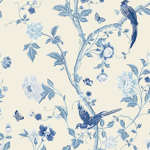 Laura Ashley Wallpaper Summer Palace Royal Blue Floral Smooth Washable 5.2m² - Image 1