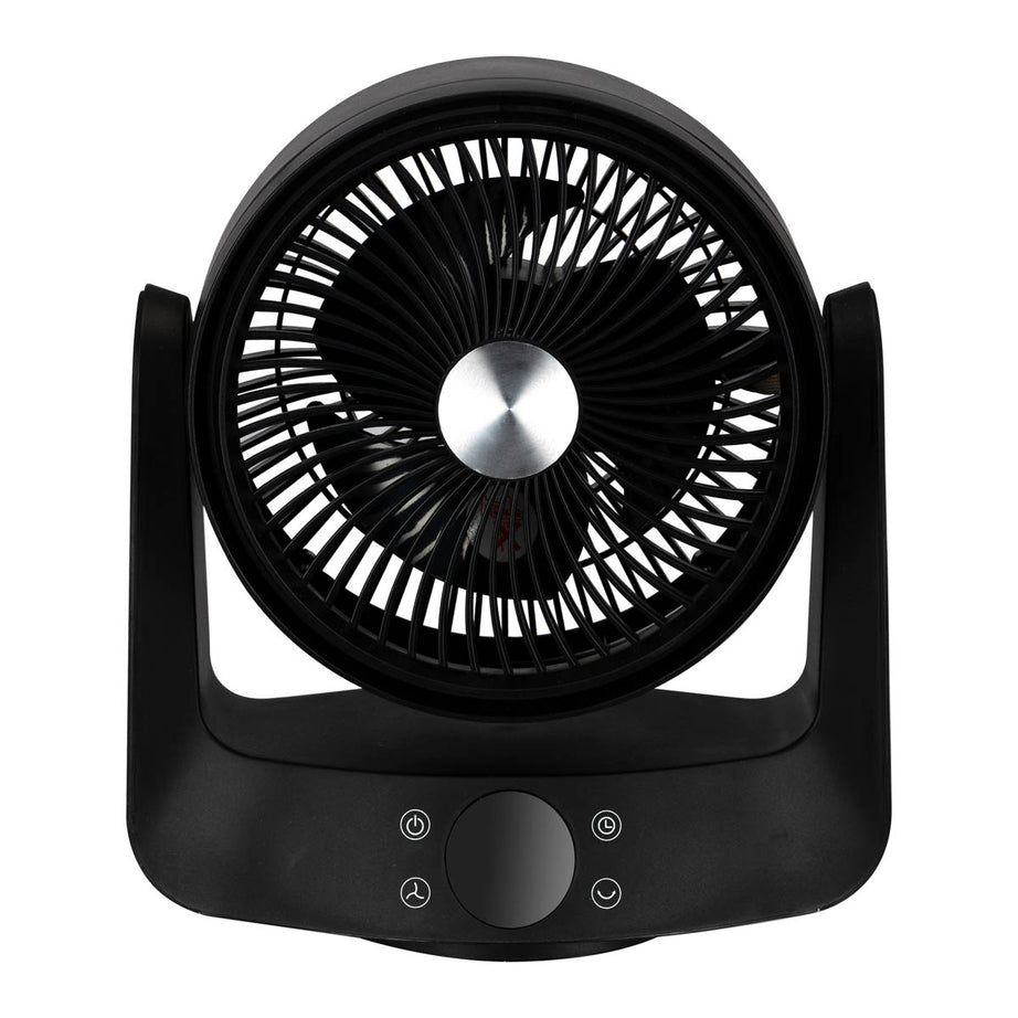 Desk Fan Smart Black Quiet Operation Oscillating Tilt Remote Control 8in - Image 5