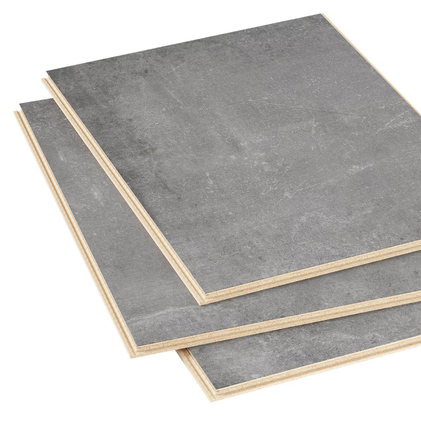GoodHome Classy Grey Concrete effect Composite Click flooring, 1.95m² - Image 1