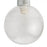 Ceiling Light 6 Lamp Crackle Finish Glass Metal Chrome Effect Contemporary - Image 3