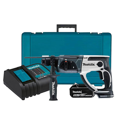 Makita Drill Cordless DHR202STW SDS+ Li-ion 5.0Ah Variable Speed Soft Grip 18V - Image 1