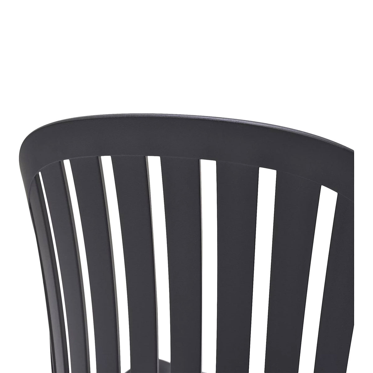 GoodHome Kiwee Bucket Chair Black Plastic Dining Kitchen Indoor Chair - Image 3