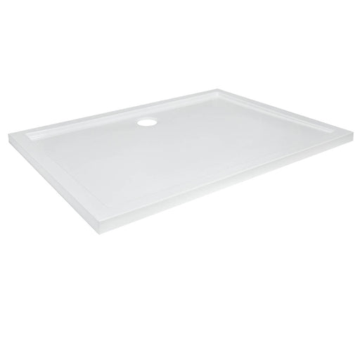 Bathroom Shower Tray Plastic Gloss White Rectangular (L)900mm (W)1200mm (H) 40mm - Image 1