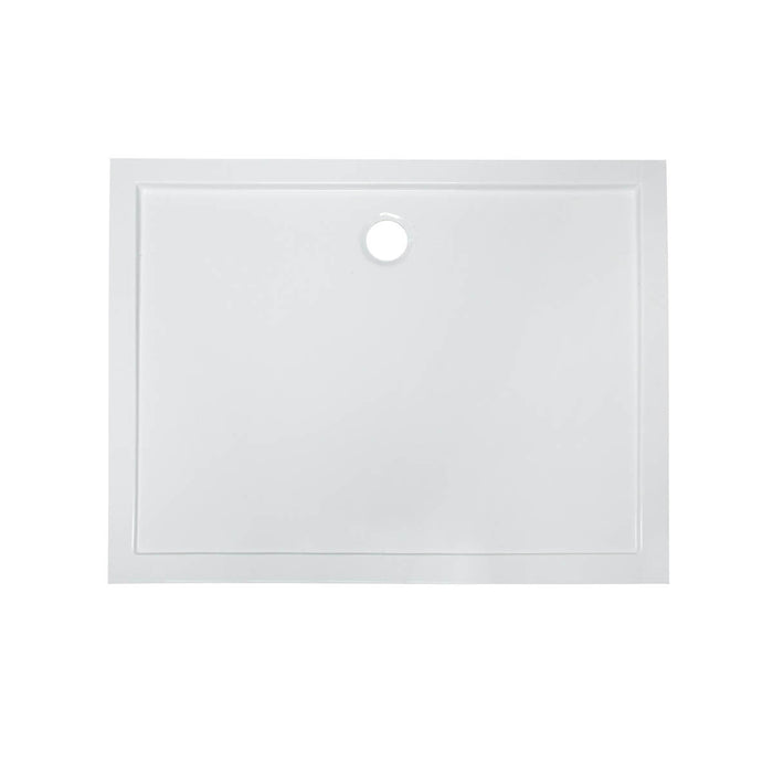 Bathroom Shower Tray Plastic Gloss White Rectangular (L)900mm (W)1200mm (H) 40mm - Image 3