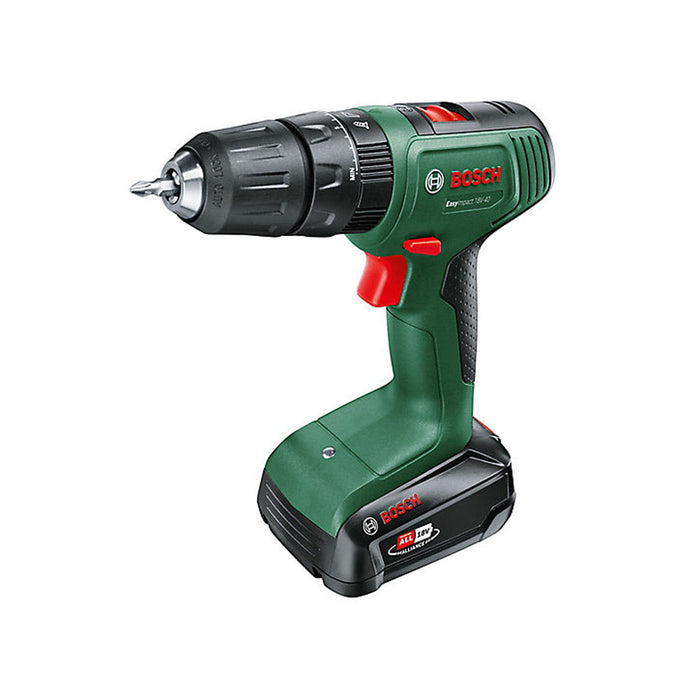 Bosch Combi Drill Cordless 18V 2Ah Li-ion EasyImpact18V-40 Soft Grip Keyless - Image 1