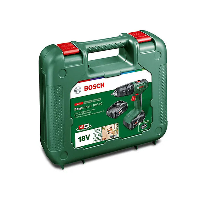 Bosch Combi Drill Cordless 18V 2x2Ah Li-Ion EasyImpact18V-40 Compact Soft Grip - Image 3